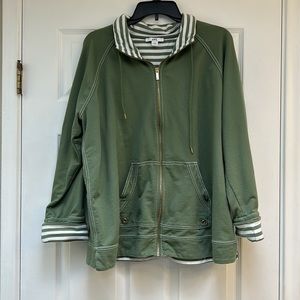 Anne Klein Sport Zip Front Jacket-Size 2X